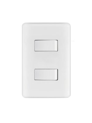 25085 - Placa armada 1 interruptor sencillo + 1 de 3 vías, Basic