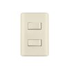 26639 - Placa armada 1 interruptor y 1 escalera, marfil, Basic
