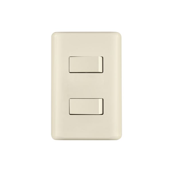 26639 - Placa armada 1 interruptor y 1 escalera, marfil, Basic