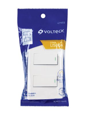 PA-APDO1-ELBE1.jpg 47955 - Placa armada blanca 1 interruptor y 1 de 3 vías 1 mód, Lisbo