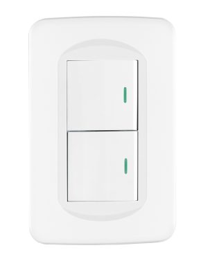 29053 - Placa armada 2 interruptores 1.5 módulos, Toledo, Basic