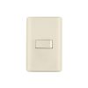 26642 - Placa armada 1 interruptor sencillo, marfil, Volteck