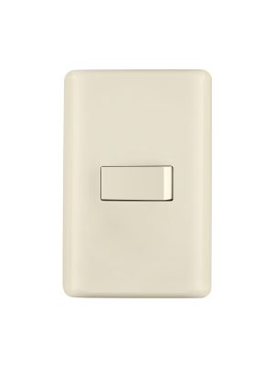PA-APSE-BI.jpg 26642 - Placa armada 1 interruptor sencillo, marfil, Volteck