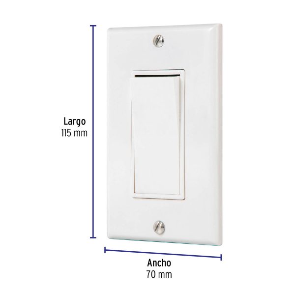 40020 - Placa armada con interruptor de tres vías, línea Classic