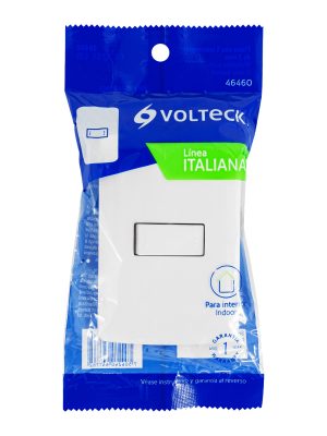 PA-APSE-EIBE1.jpg 46460 - Placa armada 1 interruptor escalera, blanco, línea Italiana