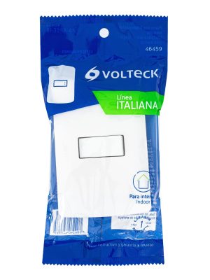 PA-APSE-IBE1.jpg 46459 - Placa armada 1 interruptor sencillo, blanco, línea Italiana