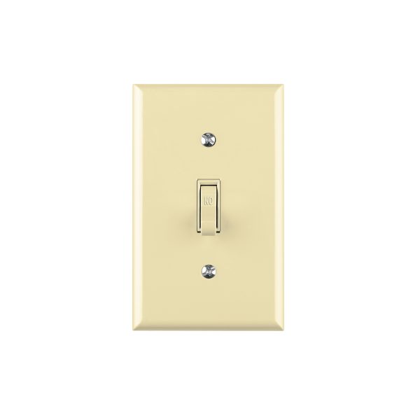 48491 - Placa armada interruptor sencillo, línea Standard, marfil