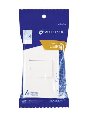 PA-APSE15-ELBE1.jpg 47959 - Placa armada blanca 1 interruptor de 3 vías 1.5 mód, Lisboa