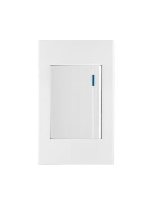 45593 - Placa armada 1 interruptor, 3 módulos, Española, blanco