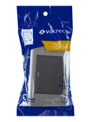 PA-APSE3-LAE1.jpg 47842 - Placa armada acero inox 1 interruptor 3 módulos, Lisboa