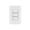 25083 - Placa armada con 3 interruptores sencillos, Volteck Basic