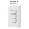 25083 - Placa armada con 3 interruptores sencillos, Volteck Basic