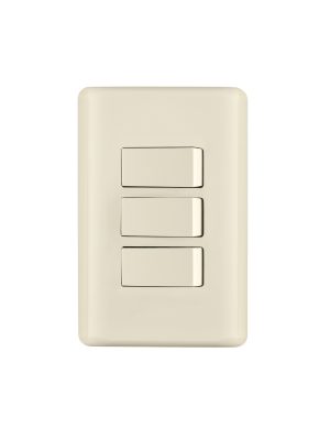 PA-APTR-BI.jpg 26638 - Placa armada 3 interruptores, marfil, Volteck