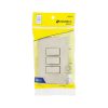 26638 - Placa armada 3 interruptores, marfil, Volteck