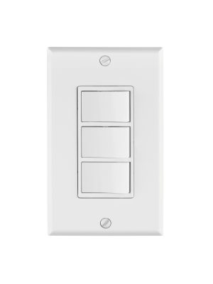 PA-APTR-CLP.jpg 46339 - Placa armada con 3 interruptores sencillos, línea Classic