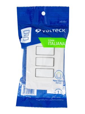 PA-APTR-EIBE1.jpg 46464 - Placa armada 2 interruptores 1escalera blanco,línea Italiana