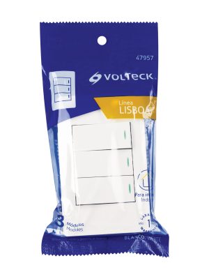 PA-APTR-ELBE1.jpg 47957 - Placa armada blanca 2 interruptores 1 de 3 vías 1 mód, Lisbo