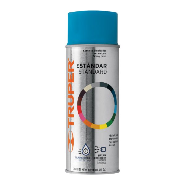 102824 - Pintura en aerosol, azul, bote tradicional, 400 ml