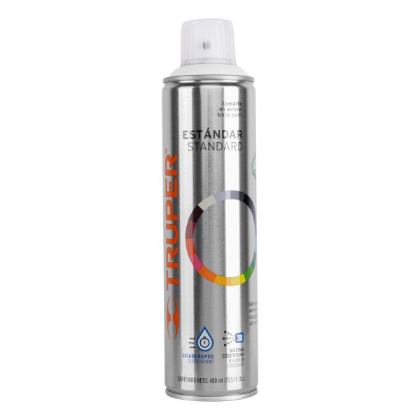 19034 - Pintura en aerosol, blanco mate, bote esbelto, 400 ml