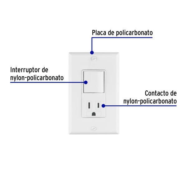 40018 - Placa armada contacto e interruptor Classic, Volteck