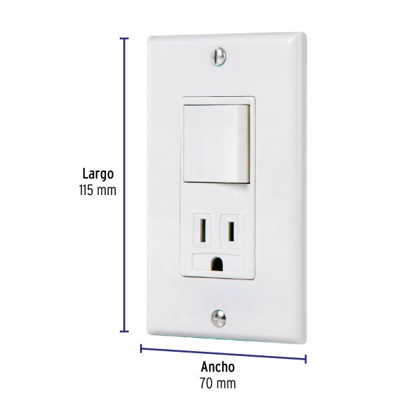 40018 - Placa armada contacto e interruptor Classic, Volteck