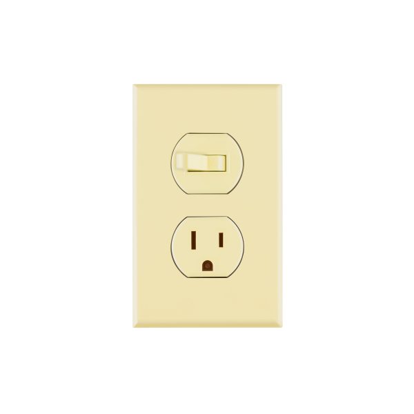 48489 - Placa armada interruptor y contacto, línea Standard, marfil