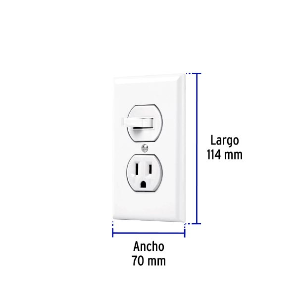 45950 - Placa armada interruptor y contacto, línea Standard, blanco