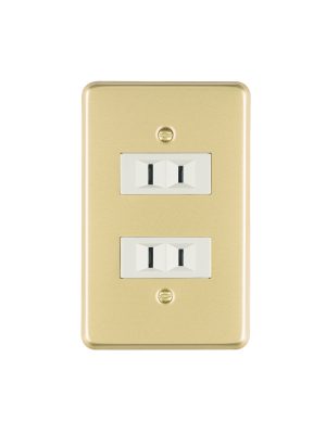 46390 - Placa armada 2 contactos polarizados línea Económica