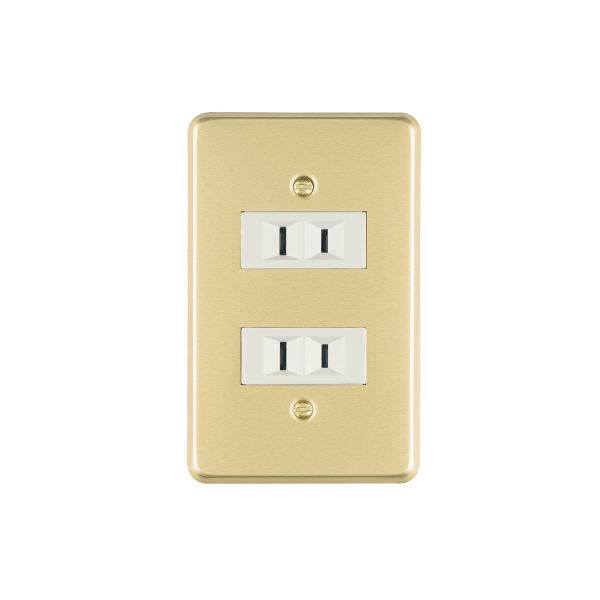 46390 - Placa armada 2 contactos polarizados línea Económica