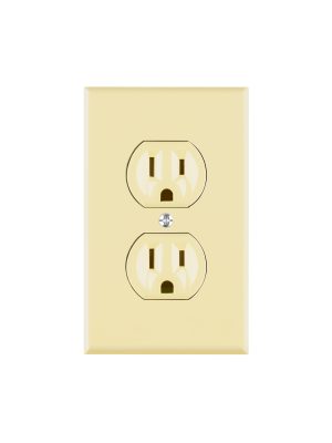 PA-CODO-S.jpg 48488 - Placa armada 2 contactos polarizados, línea Standard, marfil