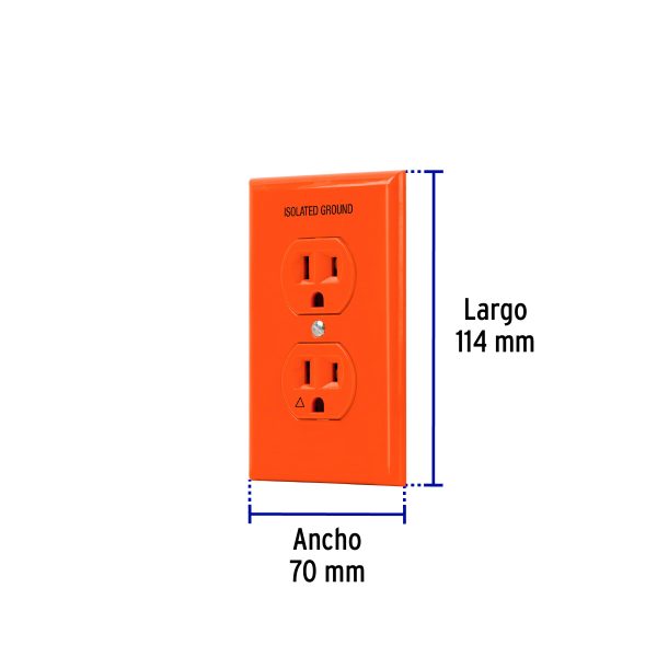 48493 - Placa armada contacto tierra aislada, línea Standard