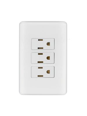 25082 - Placa armada con 3 contactos, Volteck Basic