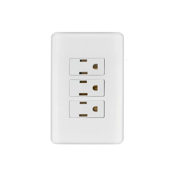 25082 - Placa armada con 3 contactos, Volteck Basic