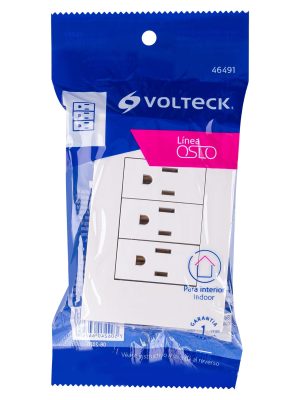 PA-COTR-OBE1.jpg 46491 - Placa armada 3 contactos aterrizados, línea Oslo, blanco