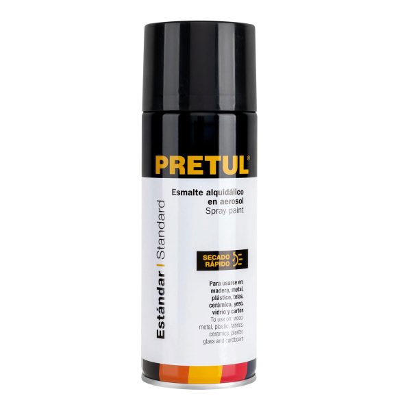 27170 - Pintura en aerosol,negro brillante, 400ml, Pretul