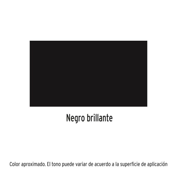 19031 - Pintura en aerosol, negro brillante, bote esbelto, 400 ml