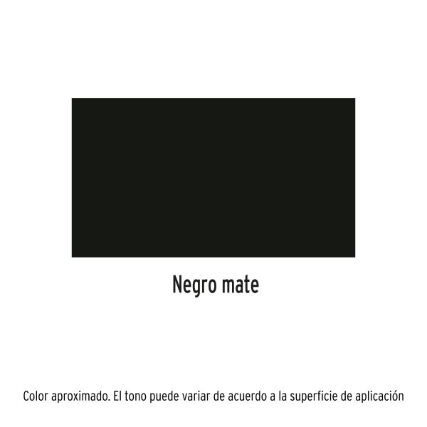 19033 - Pintura en aerosol, negro mate, bote esbelto, 400 ml