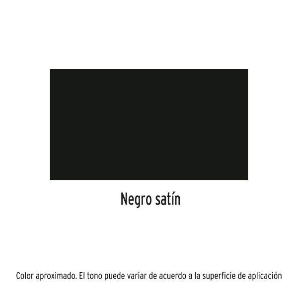 19054 - Pintura en aerosol, negro satín, bote esbelto, 400 ml