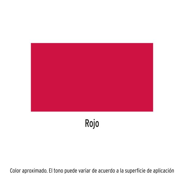 19040 - Pintura en aerosol, rojo, bote esbelto, 400 ml, Truper