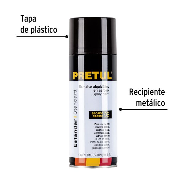 27179 - Pintura en aerosol, tabaco, 400 ml, Pretul
