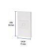 45607 - Placa armada 1 toma para teléfono, 1.5 mod, Española, blanco