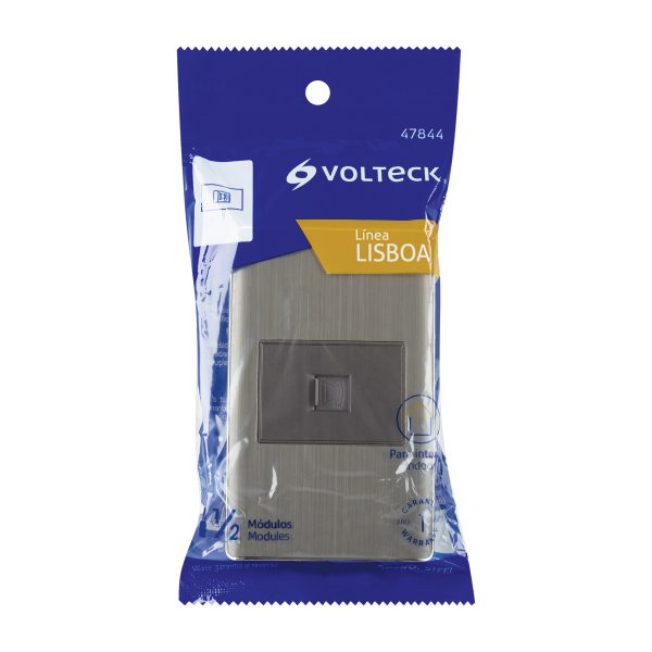 47844 - Placa armada acero inox 1 toma para teléfono 1.5 mód, Lisboa