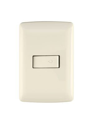 PA-TI-I.jpg 48671 - Placa armada con timbre, marfil, línea Italiana, Volteck