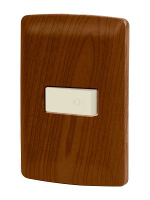 49952 - Placa armada con timbre madera, línea Italiana, Volteck