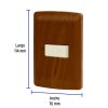 49952 - Placa armada con timbre madera, línea Italiana, Volteck
