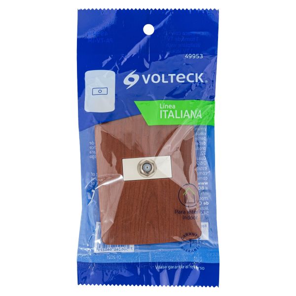 49953 - Placa armada con conexión para TV, madera, línea Italiana