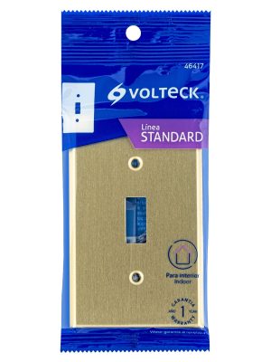 46417 - Placa para interruptor vertical, de aluminio, línea Standard