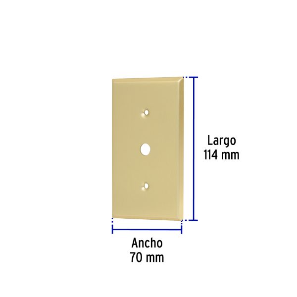 48174 - Placa para atenuador, de aluminio, línea Standard, Volteck