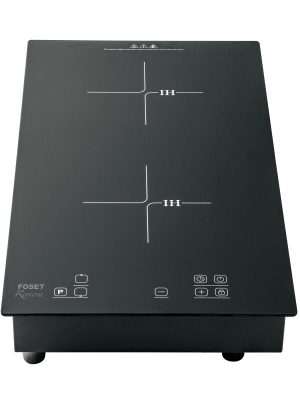 PAE-302NI.jpg 46917 - Parrilla inducción empotrable 30cm, 2 quem, vidrio, Riviera