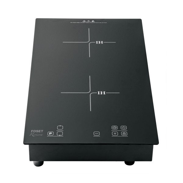 46917 - Parrilla inducción empotrable 30cm, 2 quem, vidrio, Riviera